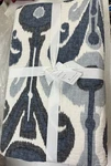 Pottery Barn Kenmare Ikat Blue Quilt King Cal. Fixed Price $179.00.