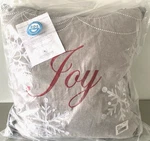 Levtex Home Silent Night Joy Pillow Gray Christmas Decorative Cushion. Fixed Price $18.00.
