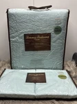 Tommy Bahama Quilt Set Reversible Cotton Bedding With Matching Shams Beach Aqua. Fixed Price $39.99.