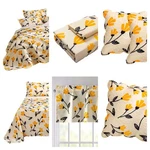 Dada Bag Bundle Set - Yellow Fleur Botanical Ivory Floral Bedding. Fixed Price $203.99.