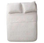 2PC Twin Caroline Embossed Quilt Set With Sham White - Vcny Home Lightweight. Fixed Price $27.94.