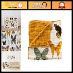 Reversible Kids Quilt - Butterfly Collector Design, Soft & Cozy Bedding Set. Fixed Price $98.99.