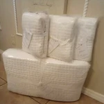 Pottery Barn Stewart Plaid Pick Stitch King Cal Quilt 3 Euro 2 Shams. Fixed Price $699.00.