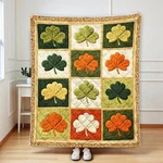 St Patrick's Day Irish Quilt Blanket Green Shamrock Lucky Clover Gift. Fixed Price $44.73.