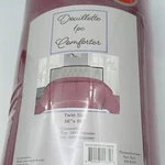 Douillette 1PC Comforter, Twin Size 66X86, 100% Polyester - Burgundy. Fixed Price $83.85.