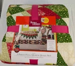 Better Homes & Gardens Full/queen 3 Pc Quilt Set Red/green Starburst Nwt Limited. Fixed Price $79.99.