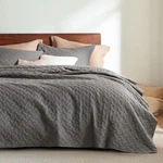 Bedsure King Size Quilt Set - Lightweight Summer Grey Bedspread .... Fixed Price $53.64.