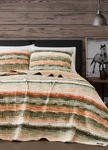 Nip Frye Home Desert Sage 100% Polyester Colorful King Quilt Set 3PC. Fixed Price $178.59.