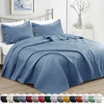 Luxury Cooling Comforter Bedding Set Quilted Coverlet Bedspread Throw King. Fixed Price $27.99.