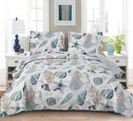 Jarson Summer Beach Bedspreads Seashell Conch Coverlet Twin SIZE,3PC.... Fixed Price $44.63.