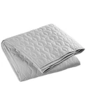 Oake Cotton Tencel Geometric Embroidered Full / Queen Quilt Light Gray Bedspread. Fixed Price $89.95.
