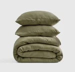 Nwt Quince Organic Airy Gauze Dream Quilt Set Queen Olive Discontinued Online. Fixed Price $118.00.
