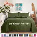 Quilted Bedspread Set With Pillow Sham Soft Comforter Coverlet Throw Twin. Fixed Price $18.89.