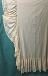 Twin Somerset Rose Lace Bed Ruffle Cotton Blend Ivory Hemmed Split Corners. Fixed Price $115.00.