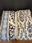 Pottery Barn Roller Rabbit Trellis Reversible Floral Quilt Full/queen, Blue. Fixed Price $245.00.