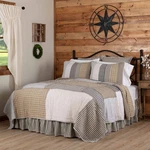 Farmhouse California King Quilt Set Grey Reverse Seams Ashmont Hand Vhc Brands. Fixed Price $277.65.