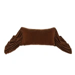 Hiend Accents Stella Faux Silk Velvet Long Ruffled Pillow, 14X26 Inch, Copper.... Fixed Price $436.33.