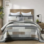 Duohong King Quilt 3 Piece Cotton Patchwork Plaid Reversible Bedding Set. Fixed Price $179.99.