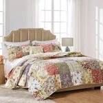 Greenland Home Blooming Prairie Cotton Patchwork Quilt Set, 4-PIECE Twin, Mul.... Fixed Price $115.59.
