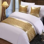 Twelve Champagne King Scarf Runner Bedding Scarves For Home Hotel Guesthouse. Fixed Price $39.70.