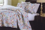 Morgan 3 Piece Queen Size Quilt Set Blanket W/2 Matching Shams Pillow Cases Gift. Fixed Price $74.99.