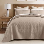 New Madison Park Quebec Reversible 3 Piece Quilt Set King 104"X94" Khaki. Fixed Price $75.00.