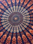 India Mandala Cotton Tapestry Style, Tablecloth, Bedspread, Wall Art, 84X76 Inch. Fixed Price $38.95.