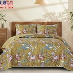 Floral Quilt Set 3 Piece Soft Bedding All Season Comfort Lightweight Design New. Fixed Price $43.18.