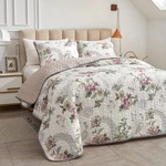 3-PIECE Reversible Quilt Set Lightweight Floral Bedding -round Comfort. Fixed Price $42.70.