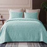 Whale Flotilla Twin Xl Quilt Set Aqua Blue Geometric Star Pattern Lightweight So. Fixed Price $40.48.