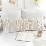 Blissblush Cream Decorative Lumbar Throw Pillow Cover 14X36 Boho Long Cushion. Fixed Price $65.98.