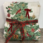 Pottery Barn Deck The Halls Christmas Tree Reversible Quilt Full/queen * Read. Fixed Price $169.00.