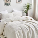 Tache Cotton Ivory White Floral Damask Matelass Quilt Set King. Fixed Price $104.99.