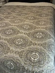 Ralph Lauren Quilt Coverlet Full Queen Medallion Colchester Brown Tan Gold 86X86. Fixed Price $95.00.