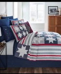 New Cremieux Miller Patriotic Full/queen Quilt & Shams Set 3PC. Fixed Price $116.99.
