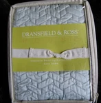 Dransfield & Ross - Vannerie Collection Euro Sham Frost Green (neiman Marcus). Fixed Price $29.99.