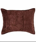 Villa By Noble Excellence Cassandra Velvet Standard Sham 20" 26" In Brown New!. Fixed Price $32.45.