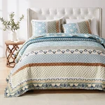 Greenland Home Thalia Quilted Bedding Set, 3-PIECE Full/queen, Blue, One. Fixed Price $145.31.