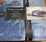 Tahari Home Velvet Quilt Full/ Queen- Blue Luxury Soft Bedding- Brand New. Fixed Price $80.00.