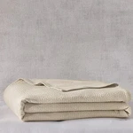 Hudson Park Collection Beige Signature Pebbled Matelass King Coverlet. Fixed Price $125.00.