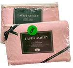 Vintage New/nip Laura Ashley King Salon Rose Pink Flat Sheet + Padded Euro Sham. Fixed Price $120.00.