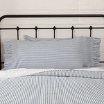 Farmhouse Ticking Stripe Pillow Case Set Of 2 Blue Bedroom Decor Vhc Brands. Fixed Price $29.95.