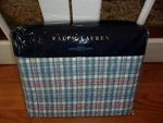 Nip Ralph Lauren Veronique Blue Lucie Plaid Quilted King Coverlet $430. Fixed Price $225.59.