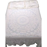 Bates Of Maine Light Blue Matelasse Bedspread Fringe & 2 Pillow Shams 118X98". Fixed Price $116.00.
