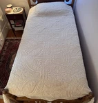 Dennis Basso Home Sculpted Faux Fur Quilted Coverlet Full/queen Ivory 88. Fixed Price $134.95.