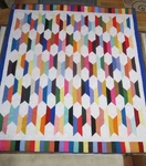 Usa Handmade Twin/full Size Quilt- Modern Patchwork- 72" X 81" All Cotton. Fixed Price $185.00.
