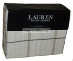 Ralph Lauren Allie Stripe King Sheet 4PC Set New Cotton Cream Flax $220. Fixed Price $155.99.