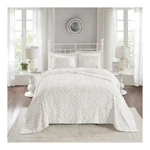 Madison Park White Amber Cotton Chenille Bedspread Set (full/queen) New. Fixed Price $110.00.