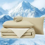 Quataly Cooling Comforter Set Twin- Beige Reversible Wi.... Fixed Price $56.25.