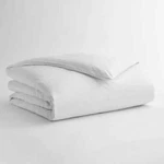 Garnier-thiebaut Bordeaux White Queen Duvet Set. Fixed Price $245.00.